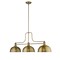 Z-Lite Melange 3 Light Chandelier, Heritage Brass & Heritage Brass 725-3HBR-D12HBR - alternate 2